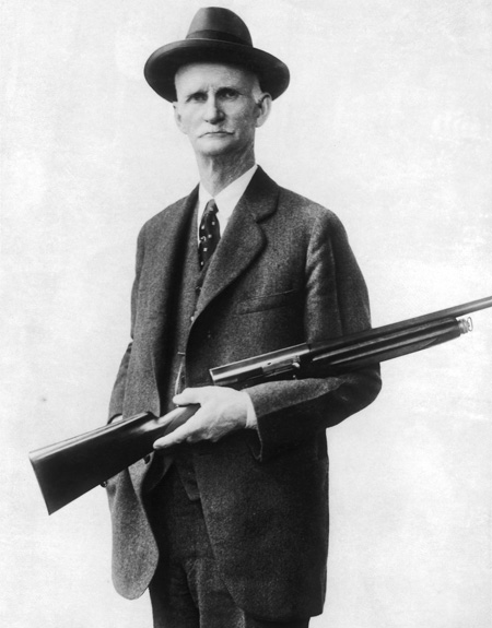 JOHN M BROWNING Designed Famous Winchester Model 1886 lever-action rifle