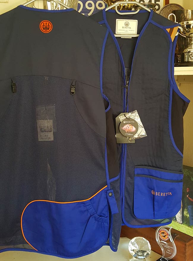 Beretta Dt11 Cotton Slide Vest Blue Navy